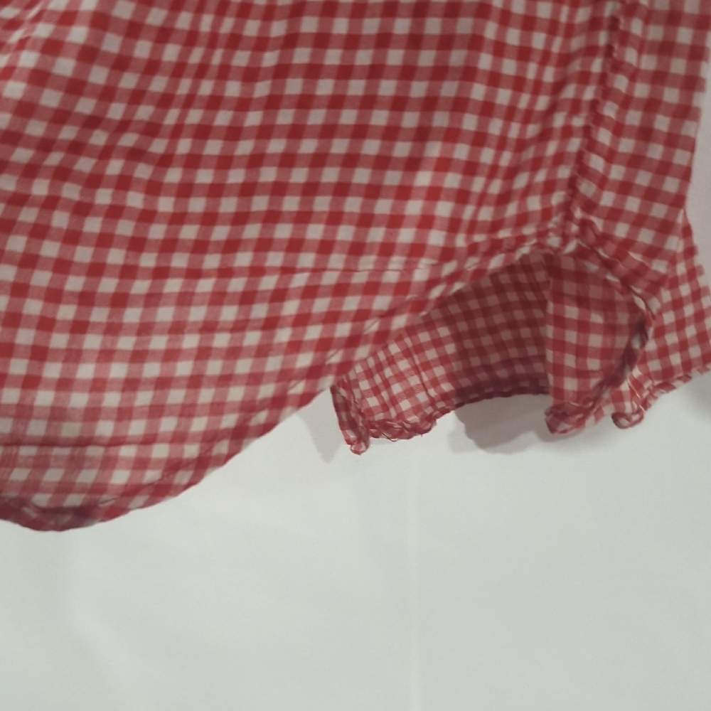 Stylish Red Gingham Blouse - Picture 5 of 8